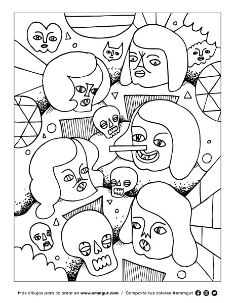 Dibujos para Colorear y Pintar para Adultos (Arte Terapia) Imprimir PDF