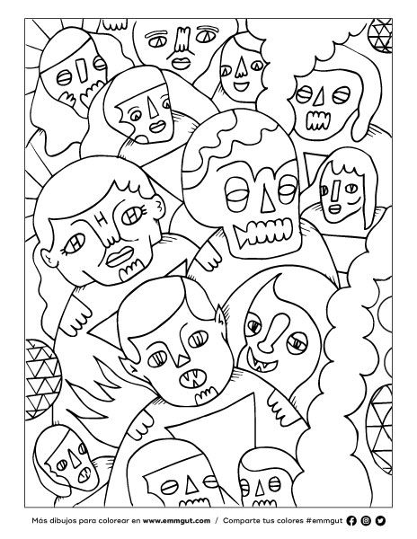 Dibujos para Colorear y Pintar para Adultos (Arte Terapia) Imprimir PDF
